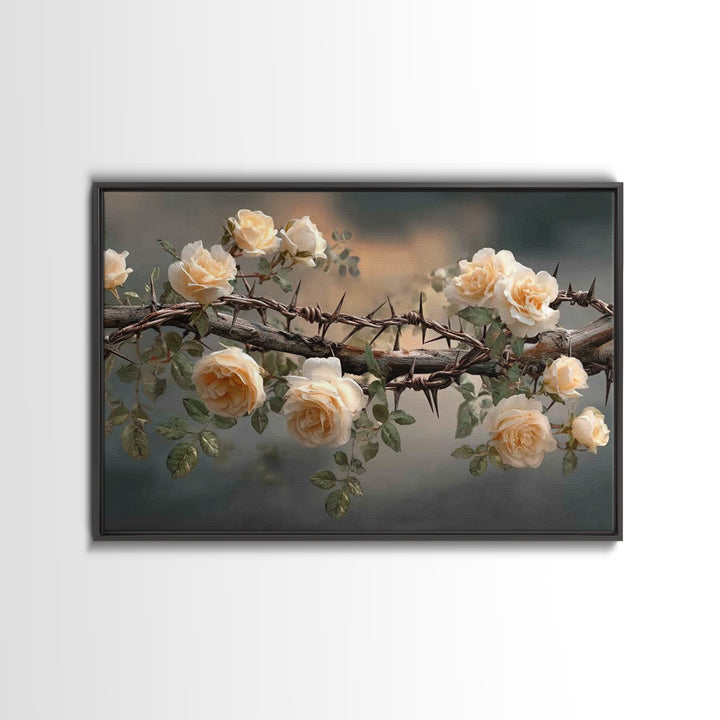 Purity Of Care | Framed Canvas Print | Christian Wall Art | Christian Art Canvas | Minimalist Christian Art | Christian Decoration | Christ