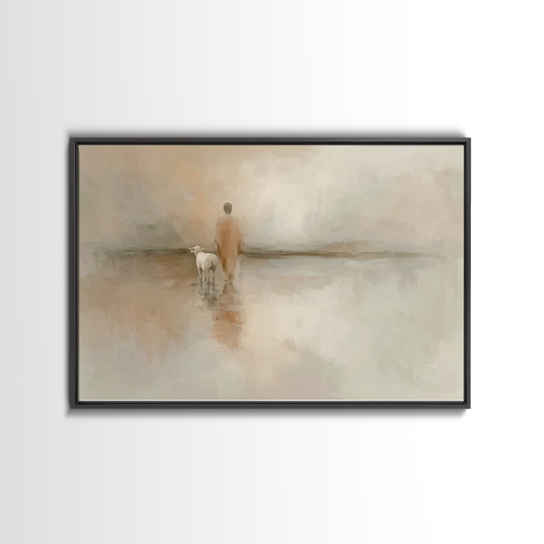 Guided Path – Framed Canvas Print – Christian Art Canvas – Christian Wall Art – Christian Painting – Subtle Christian Art – Christian Decor