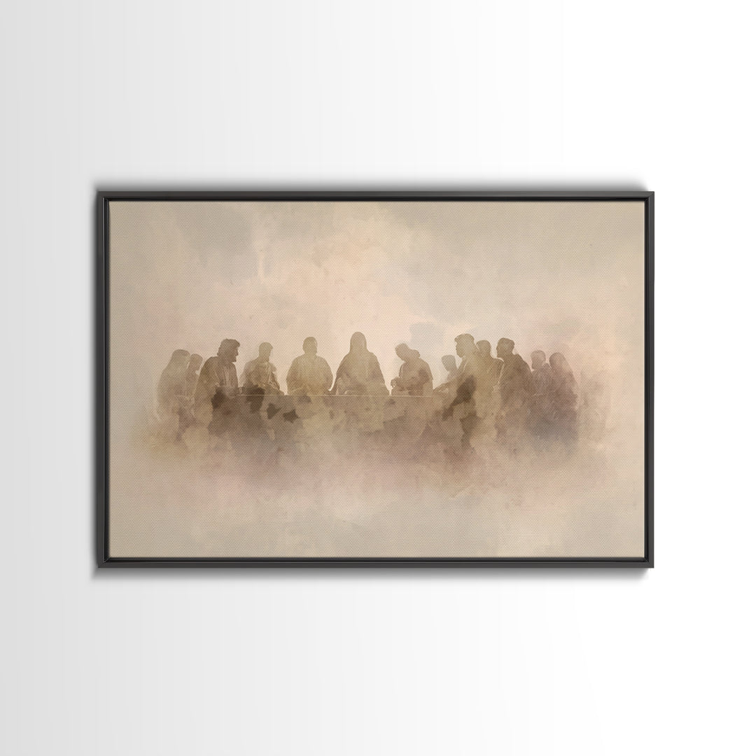 Sacred Fellowship – Framed Canvas Print – Christian Wall Art – Christian Art Canvas – Jesus Painting – Christian Decor – Christian Art – Mo