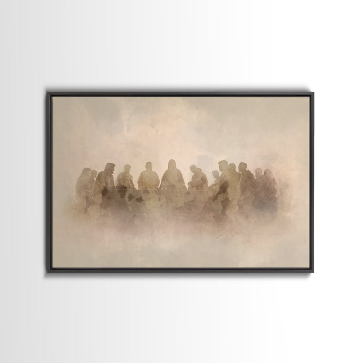 Sacred Fellowship – Framed Canvas Print – Christian Wall Art – Christian Art Canvas – Jesus Painting – Christian Decor – Christian Art – Mo