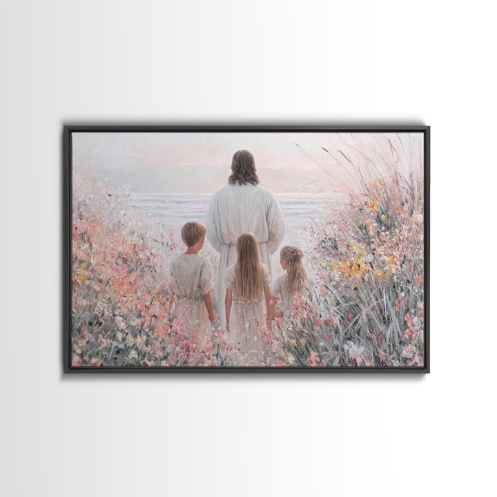 Garden Of Promise | Framed Canvas Print | Christian Wall Art | Christian Art Canvas | Jesus Painting | Subtle Christian Art | Christian Gif