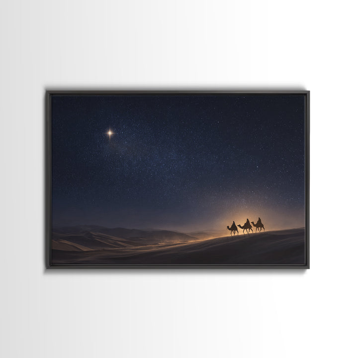 Epiphany Sky | Framed Canvas Print | Christian Art | Christmas Canvas Wall Art | Christian Art Canvas | Christian Gift Ideas | Christmas Ar