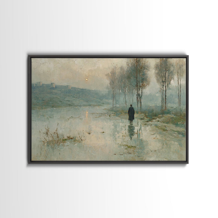 Valley Of Light – Framed Canvas Print – Christian Art Canvas – Christian Wall Art – Moody Christian Art – Christian Art Print – Modern Chri
