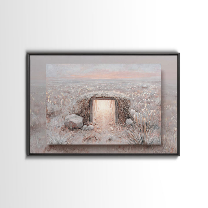 Heaven’s Doorway – Framed Canvas Print – Christian Wall Art – Christian Art Canvas – Christian Christmas Art – Christmas Art Prints – Chris