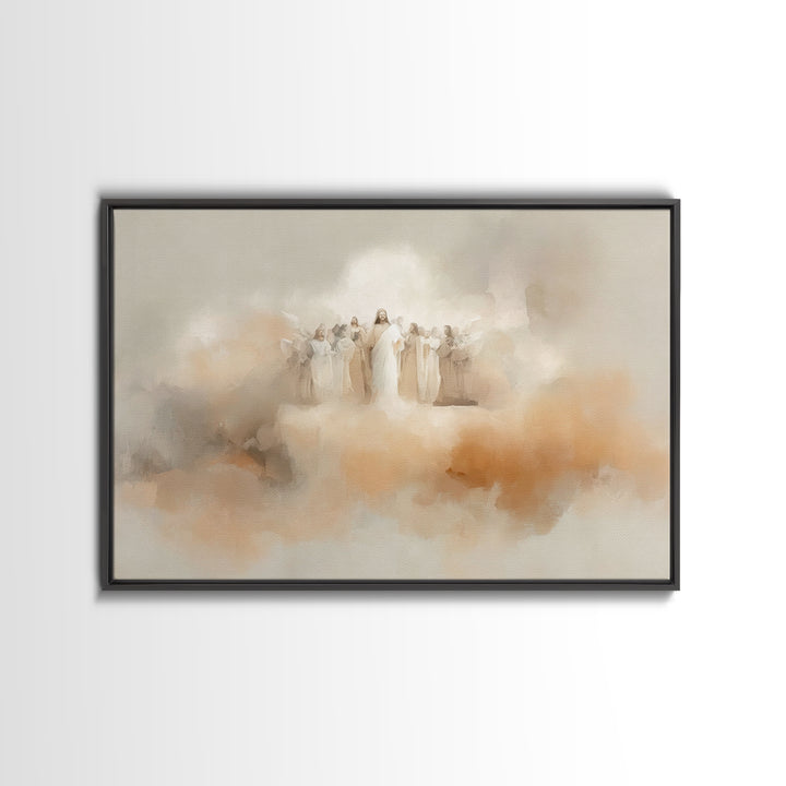 Radiant Host | Framed Canvas Print | Christian Art Canvas | Jesus Painting | Christian Wall Art | Large Christian Painting | Unique Christi
