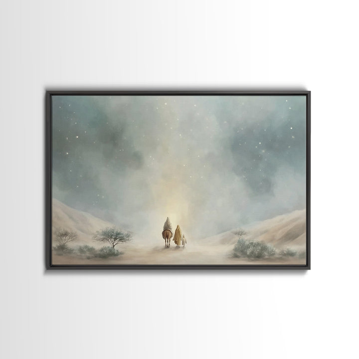Guided By Light, Framed Canvas Print, Christian Wall Art, Christian Art Print, Subtle Christian Art, Christian Art Canvas