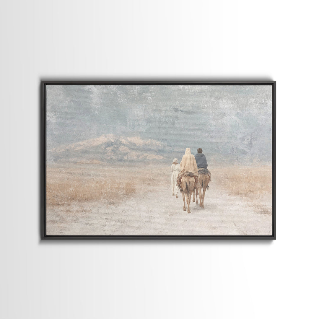 Hope In The Valley – Framed Canvas Print – Christian Art Canvas – Christian Wall Art – Subtle Christian Art – Christian Decorations