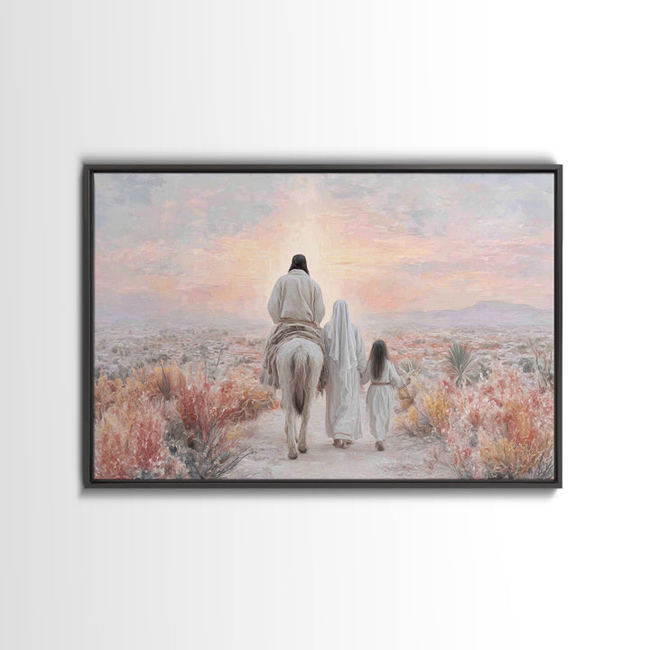 Walk Of Faith – Framed Canvas Print – Christian Art Canvas – Christian Wall Art – Modern Christian Art – Christian Gift Ideas