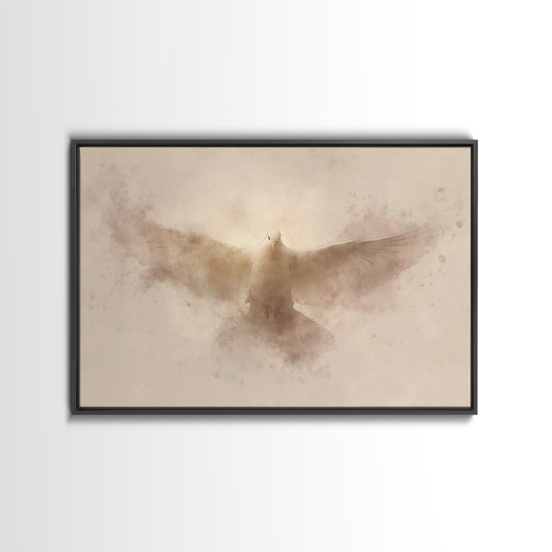 Holy Presence – Framed Canvas Print – Christian Art Canvas – Christian Wall Art – Subtle Christian Art – Christian Christmas Art – Jesus Pa