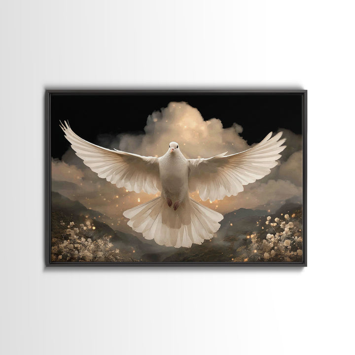 Light Of Hope – Framed Canvas Print – Christian Art – Christian Wall Art – Christian Art Canvas – Christmas Art Prints – Christian Christma