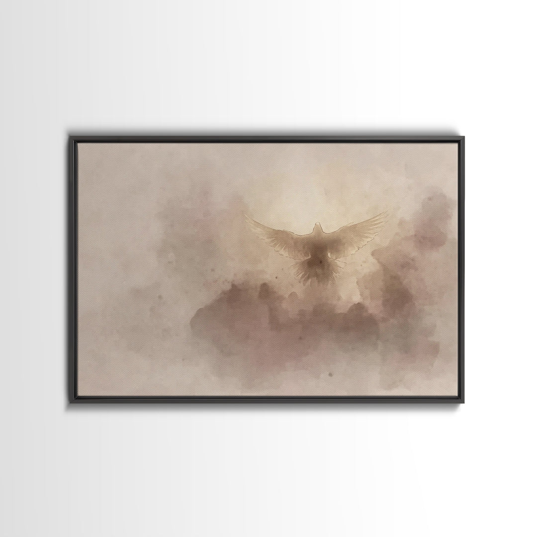 Spirit Of Dawn – Framed Canvas Print – Christian Wall Art – Christian Art Canvas – Christian Art – Christmas Art – Christian Decor