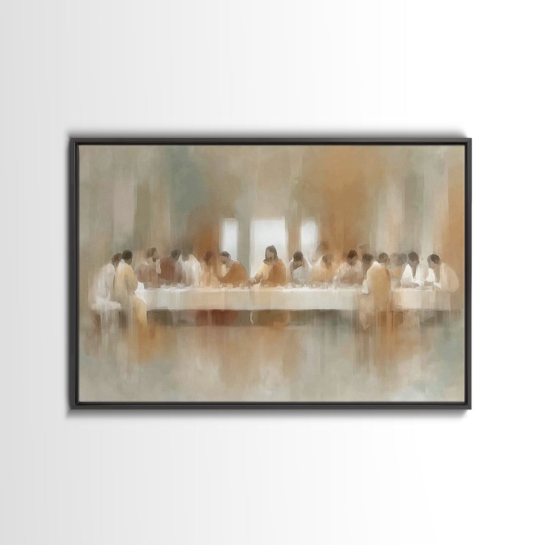 Eternal Gathering - Framed Canvas Print - Christian Wall Art - Christian Art Canvas - Moody Christian Art - Jesus Painting - Christian Chri