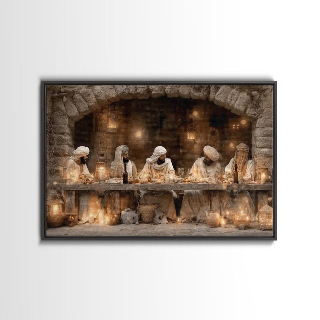 Blessed Assembly - Framed Canvas Print - Christian Wall Art - Christian Art Canvas - Jesus Painting - Christian Decor For Home - Unique Chr