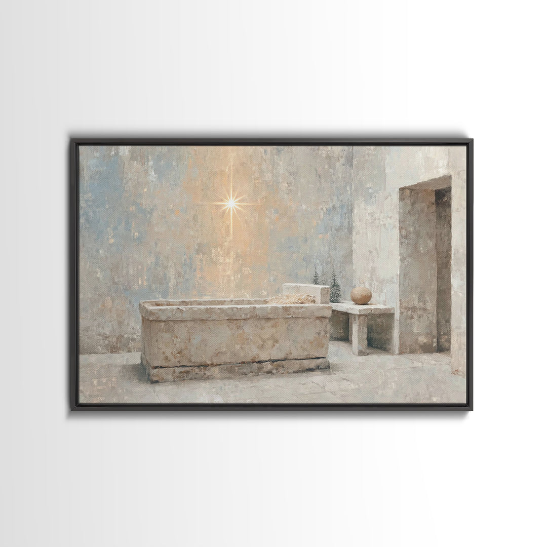 Renewed Journey | Framed Canvas Print | Christian Wall Art | Christian Art Canvas | Jesus Painting | Vintage Christian Art | Christian Art