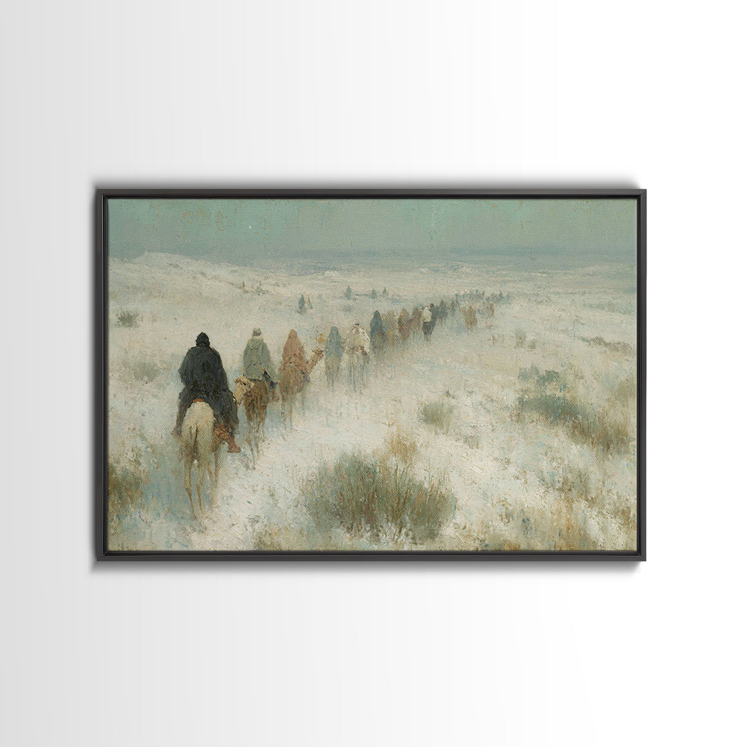 Messiah’s Star | Framed Canvas Print | Christian Christmas Art | Christian Art Painting | Jesus Painting | Christmas Wall Art | Christian A
