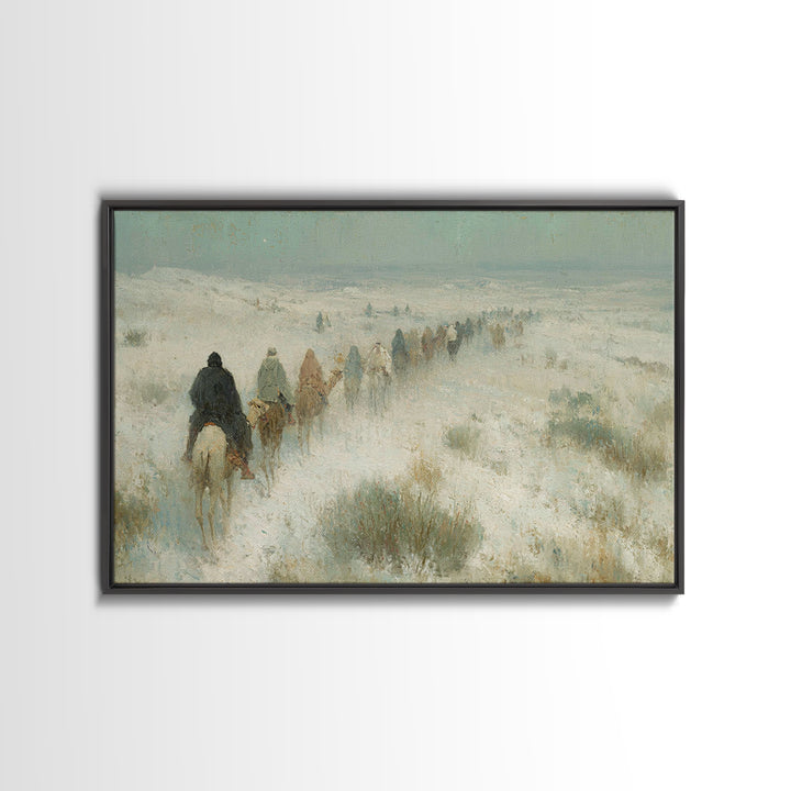 Messiah’s Star | Framed Canvas Print | Christian Christmas Art | Christian Art Painting | Jesus Painting | Christmas Wall Art | Christian A
