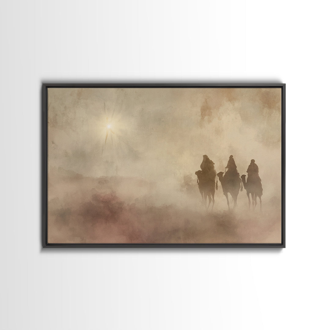 Star Of Promise – Framed Canvas Print – Christian Wall Art – Christian Art Canvas – Christian Christmas Art – Christmas Art – Christian Dec