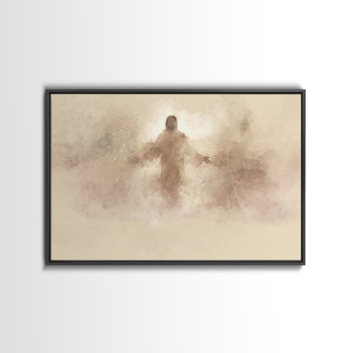Radiant Messiah | Framed Canvas Print | Jesus Painting | Christian Art Canvas | Christian Wall Art | Christian Art | Christian Art Gift
