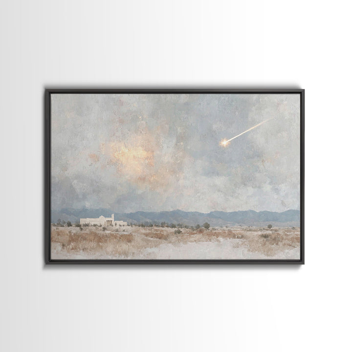 Guiding Light, Framed Canvas Print, Christian Wall Art, Christmas Art, Christian Art Canvas, Christian Christmas Art, Christian Decor For H