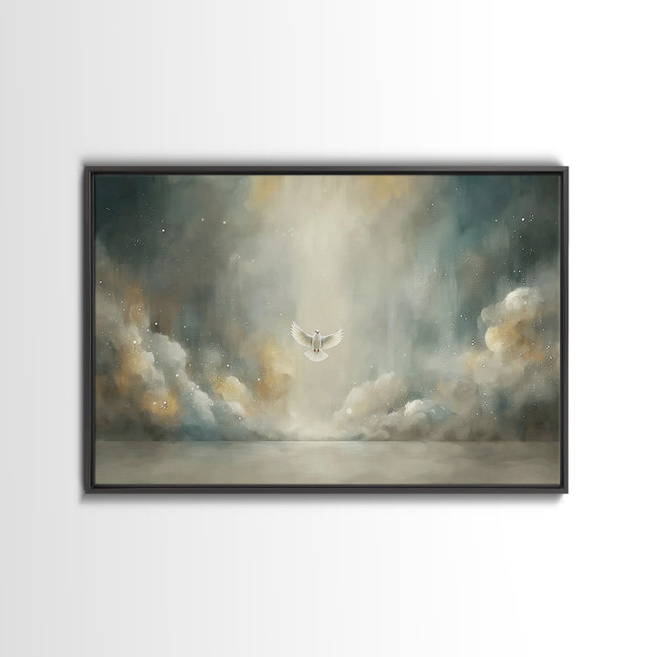 Humble Offering, Framed Canvas Print, Christian Art Canvas, Christian Wall Art, Jesus Painting, Christian Decor, Christmas Art