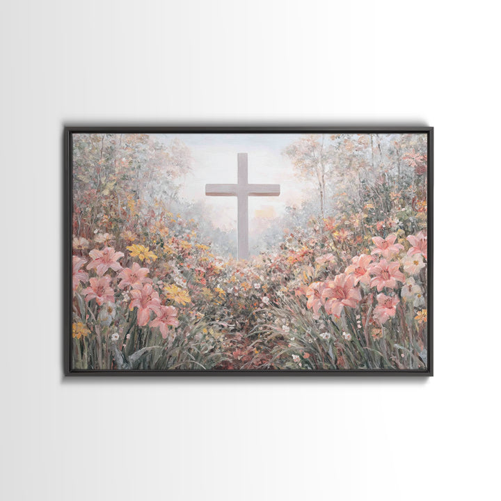 Garden Of Hope | Framed Canvas Print | Christian Art Canvas | Christian Wall Art | Jesus Christmas Art | Christian Gift Ideas | Modern Chri