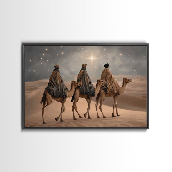 Fields Of Peace | Framed Canvas Print | Modern Christian Art | Christian Art Canvas | Jesus Painting | Christmas Art Work | Christian Gift