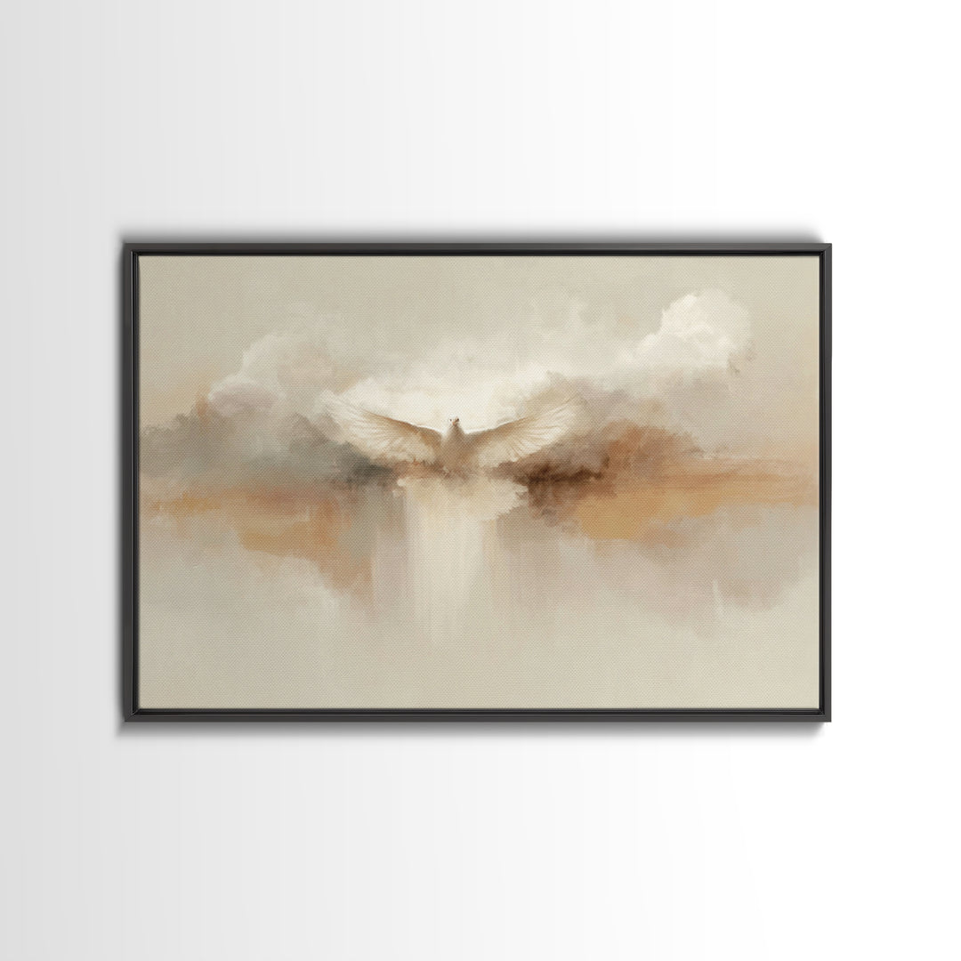 Divine Ascension, Framed Canvas Print, Christian Wall Art, Christian Art Canvas, Jesus Painting, Christmas Art, Christian Gift