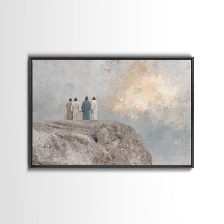 Heavenly Peak Stillness – Framed Canvas Print – Christian Art – Christian Art Canvas – Christian Wall Art – Subtle Christian Art – Jesus Pa