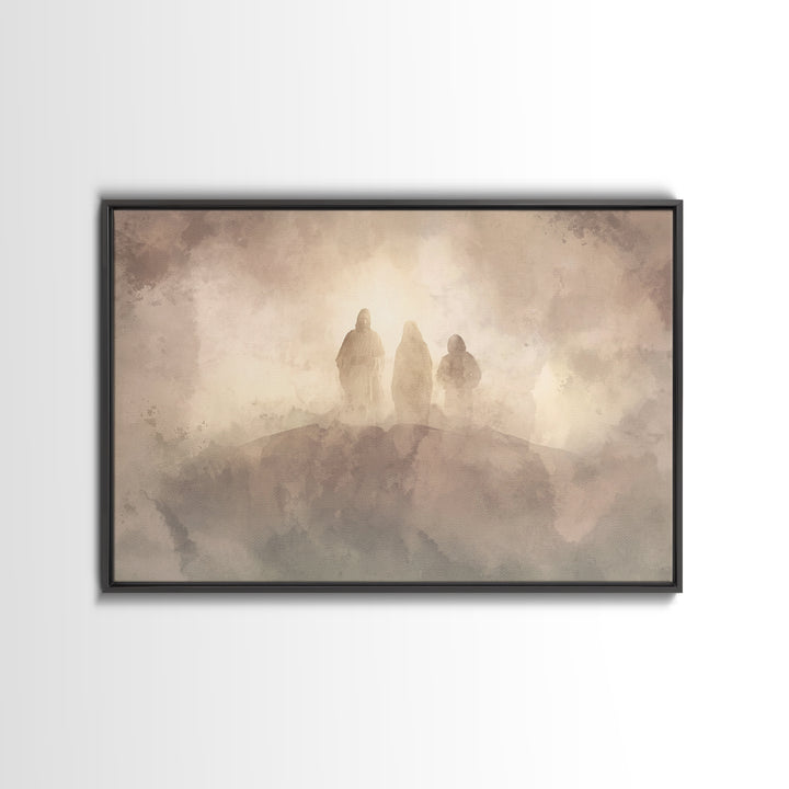 Divine Cloud Forms | Framed Canvas Print | Christian Art | Christian Art Canvas | Jesus Painting | Subtle Christian Art | Christian Wall Ar