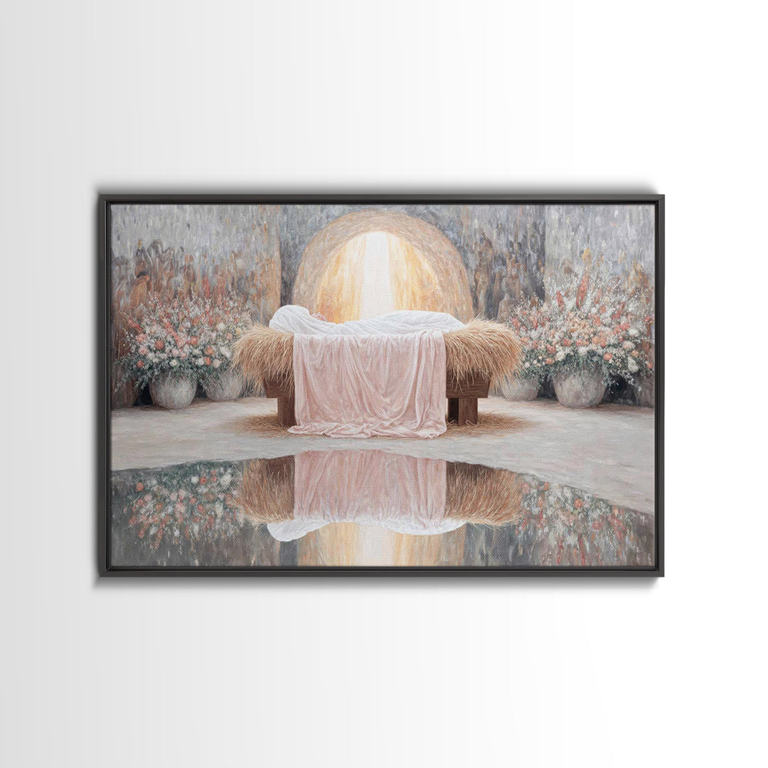 Star of Bethlehem – Framed Canvas Print – Christmas Wall Art – Christian Christmas Art – Christian Art Canvas – Christmas Art Prints – Chri