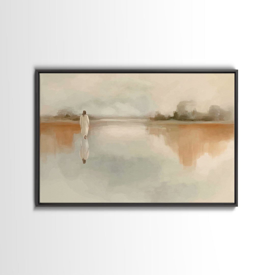 Quiet Eternal Path | Framed Canvas Print | Christian Art Canvas | Jesus Painting | Christian Wall Art | Christian Gift Ideas | Christmas Ar
