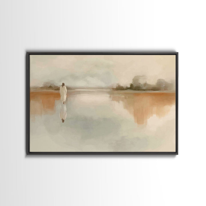 Quiet Eternal Path | Framed Canvas Print | Christian Art Canvas | Jesus Painting | Christian Wall Art | Christian Gift Ideas | Christmas Ar