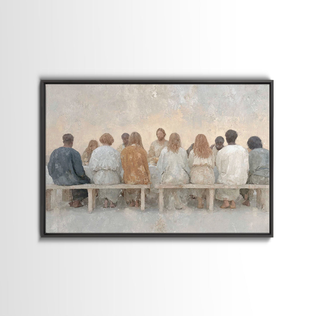 Communion Of Hope | Framed Canvas Print | Christian Art | Christian Wall Art | Christian Art Canvas | Subtle Christian Art | Christian Gift