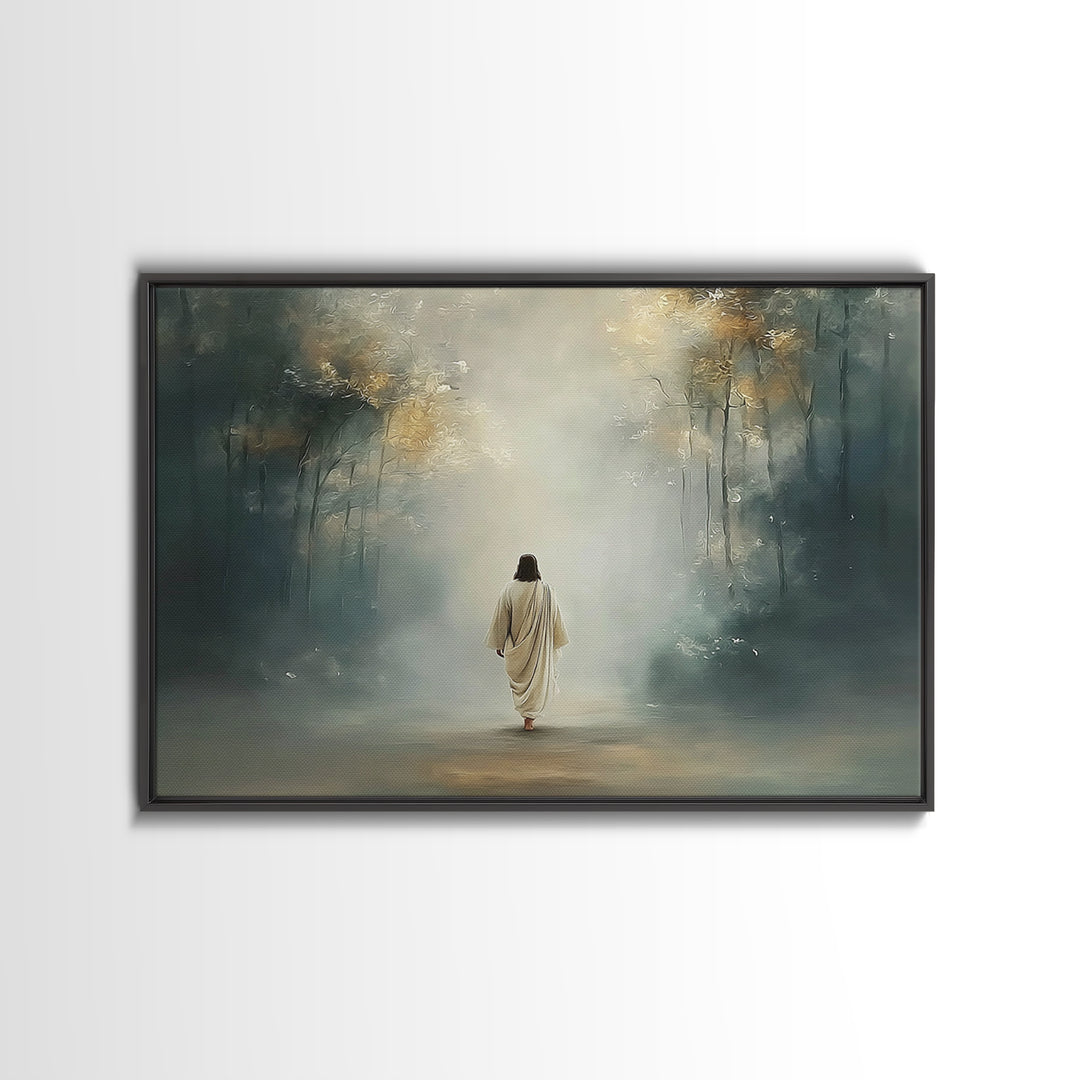 Upper Room Calm – Framed Canvas Print – Christian Art Canvas – Large Christian Painting – Jesus Painting – Christian Wall Art – Subtle Chri