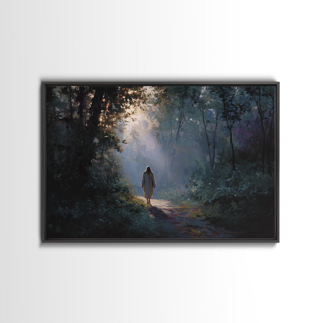 Blessed Fellowship – Framed Canvas Print – Christian Art Canvas – Christian Wall Art – Jesus Painting – Christian Christmas Art – Unique Ch