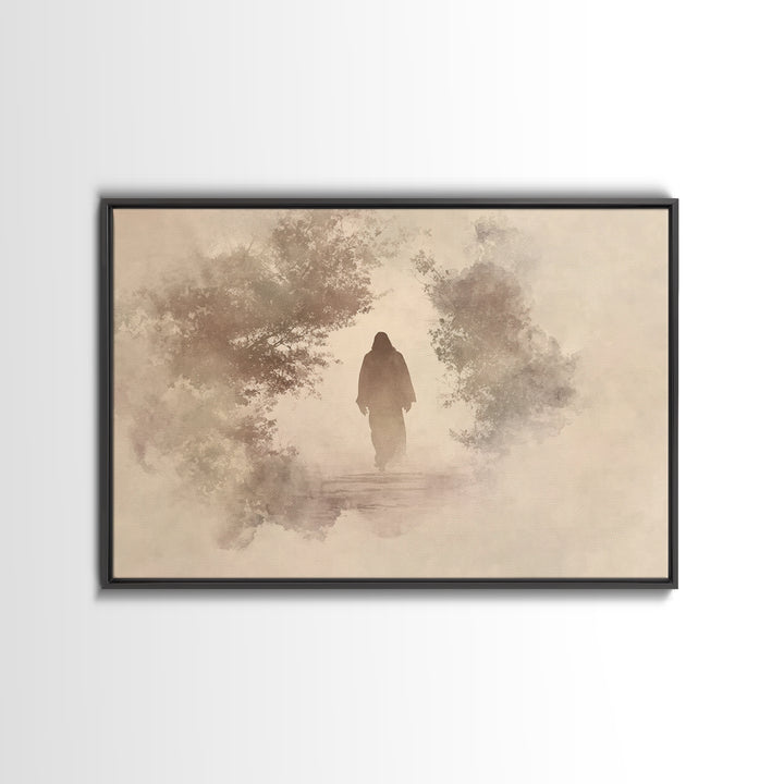 Heavenly Last Supper | Framed Canvas Print | Christian Art Canvas | Christian Wall Art | Large Jesus Painting | Christmas Art | Christian G