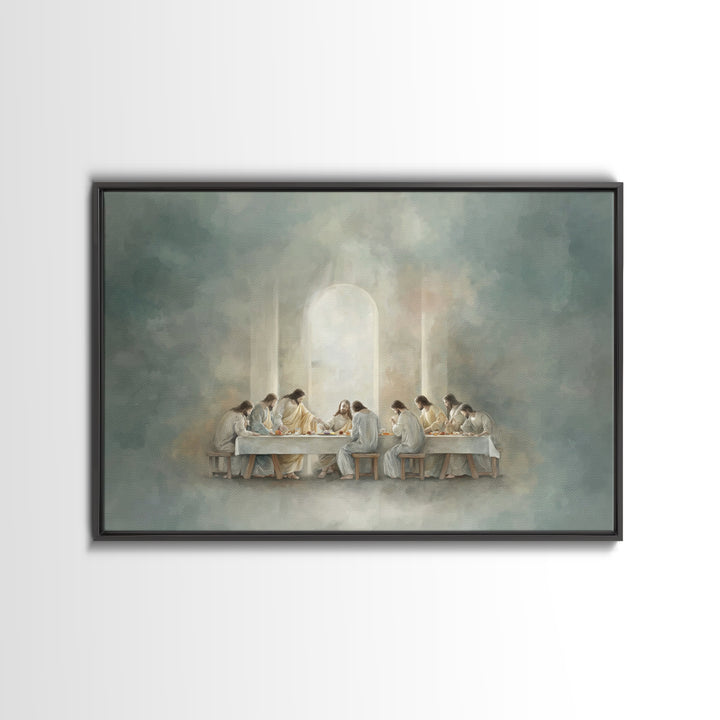 Path Of Grace, Framed Canvas Print, Jesus Painting, Christian Art Canvas, Christian Wall Art, Subtle Christian Art, Christian Gift