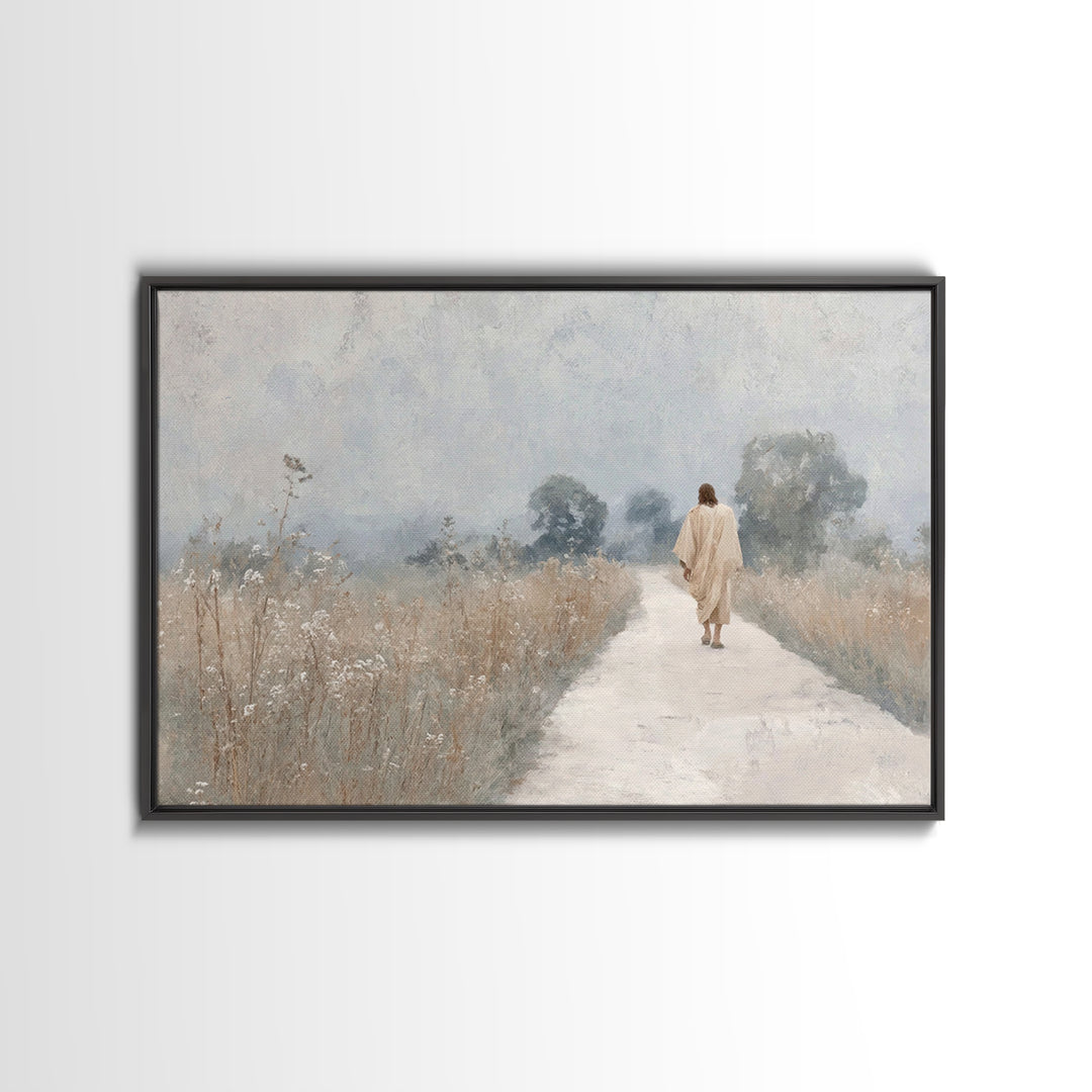 Blessings Of Dawn | Framed Canvas Print | Christian Wall Art | Christian Christmas Art | Jesus Art Print | Vintage Christian Art | Christia