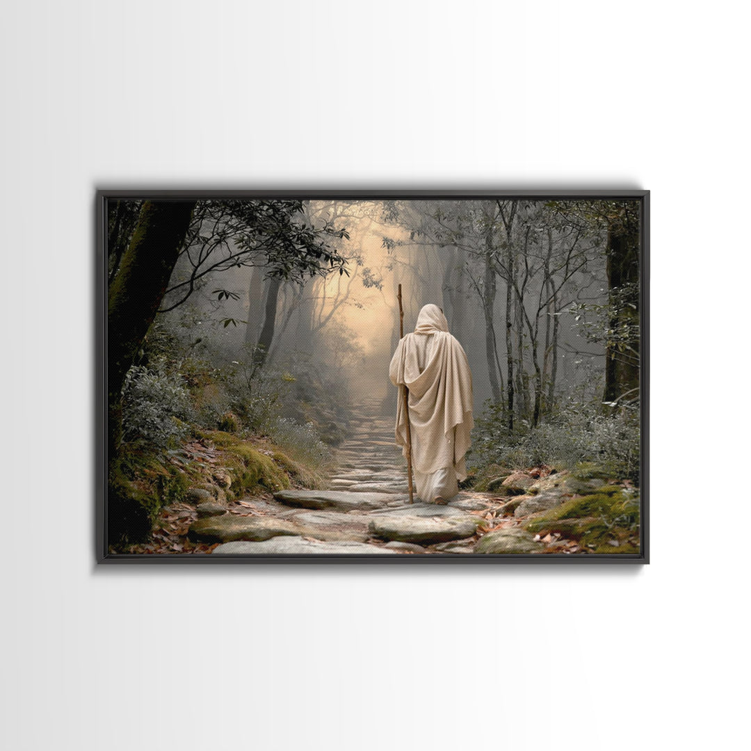 Radiant Lamb Blessing, Framed Canvas Print, Christian Christmas Art, Christian Art Canvas, Jesus Painting, Christian Wall Art, Christian De