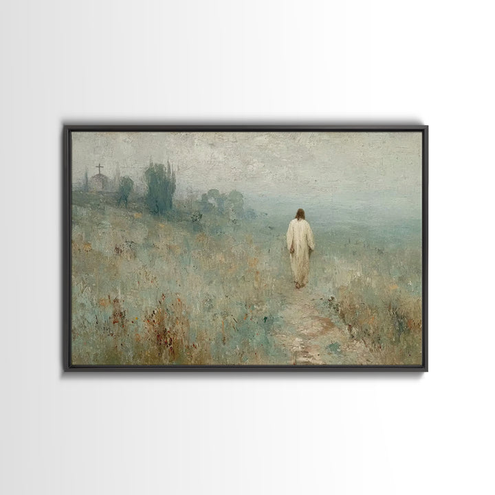 Blossoms Of Promise – Framed Canvas Print – Christian Wall Art – Jesus Painting – Christian Art Canvas – Christian Art – Modern Christian A