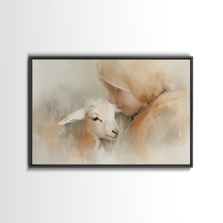Blooming Way Of Hope | Framed Canvas Print | Christian Art Print | Christian Art Canvas | Christian Wall Art | Jesus Painting | Christian A