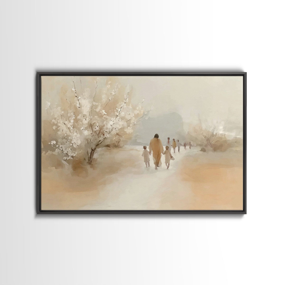Forest Of Promise, Framed Canvas Print, Christian Wall Art, Christian Art Canvas, Jesus Christmas Art, Modern Christian Art, Christian Gift