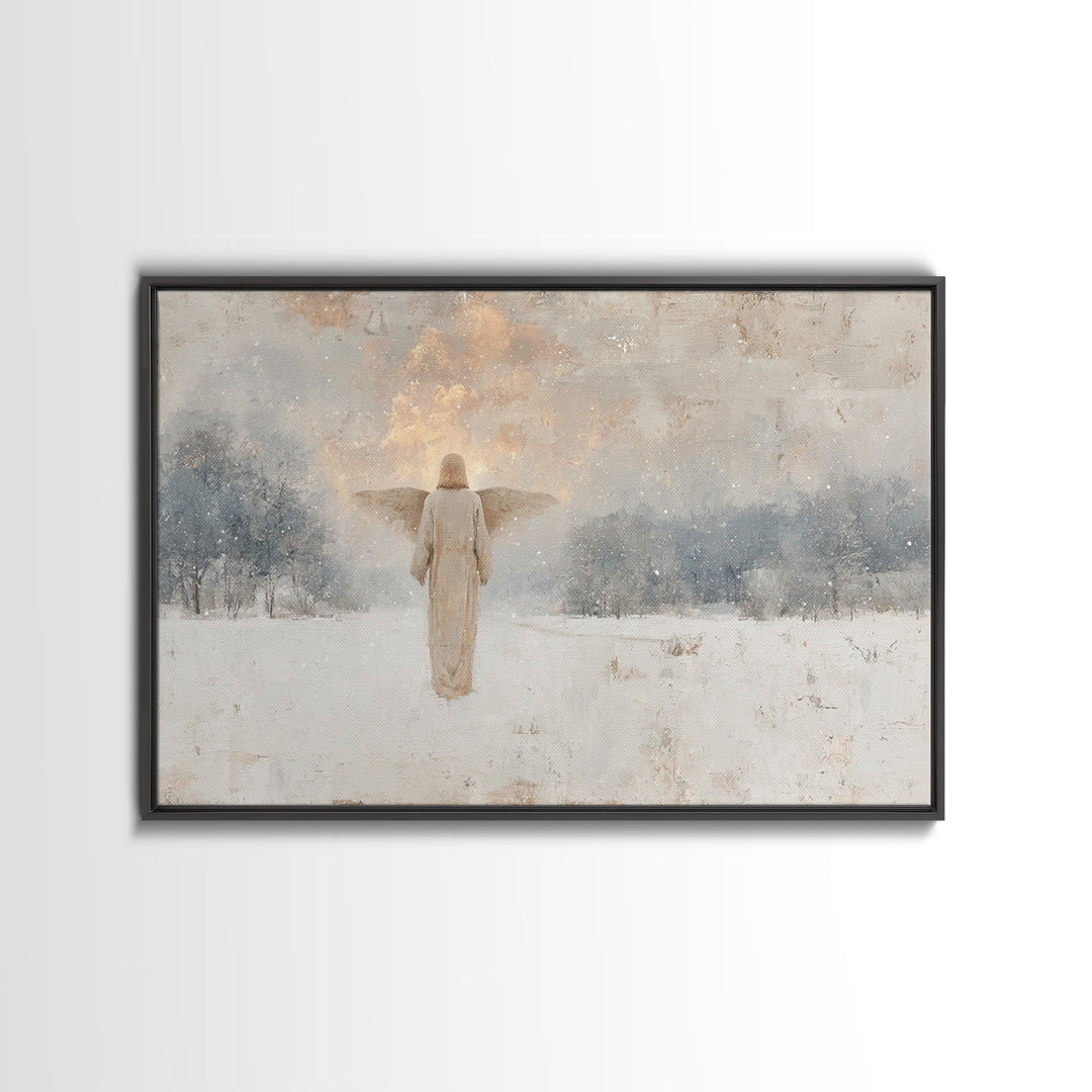Star Of Salvation – Framed Canvas Print – Christian Wall Art – Christian Art Print – Abstract Christian Art – Christmas Art – Framed Christ