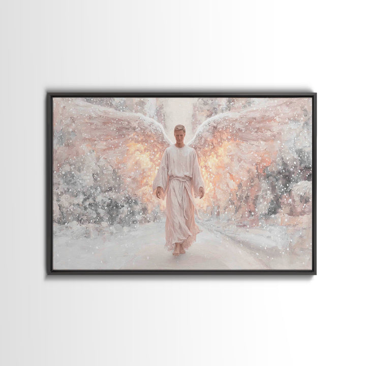 Dawn Of The Cross – Framed Canvas Print – Christian Wall Art – Christian Art Canvas – Modern Christian Art – Christian Painting – Christian