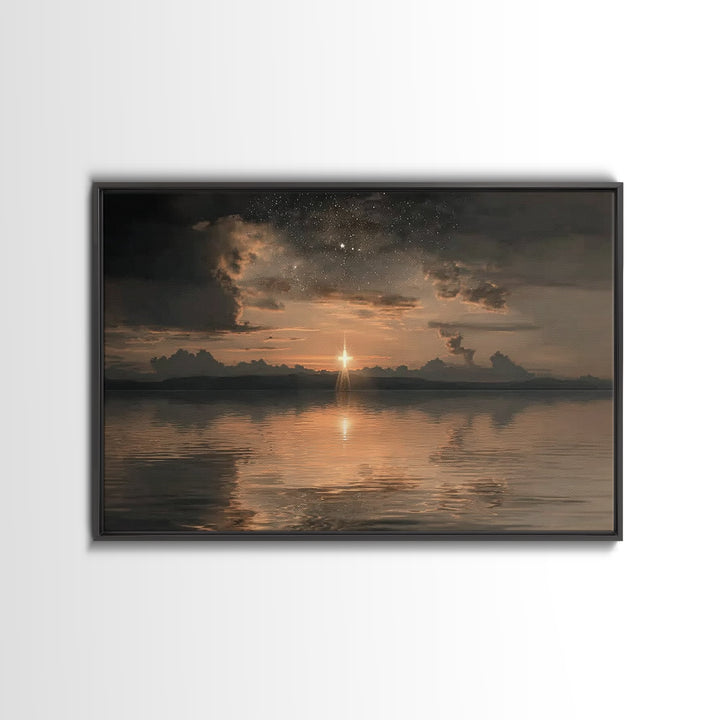 Nativity Grace – Framed Canvas Print – Vintage Christmas Art – Christian Art – Christian Art Canvas – Christmas Art Framed – Christian Chri