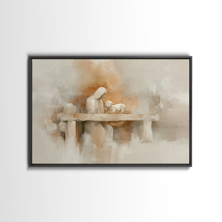 Sunset Redemption – Framed Canvas Print – Christian Wall Art – Christian Art Painting – Christian Art Canvas – Christian Art Print – Christ