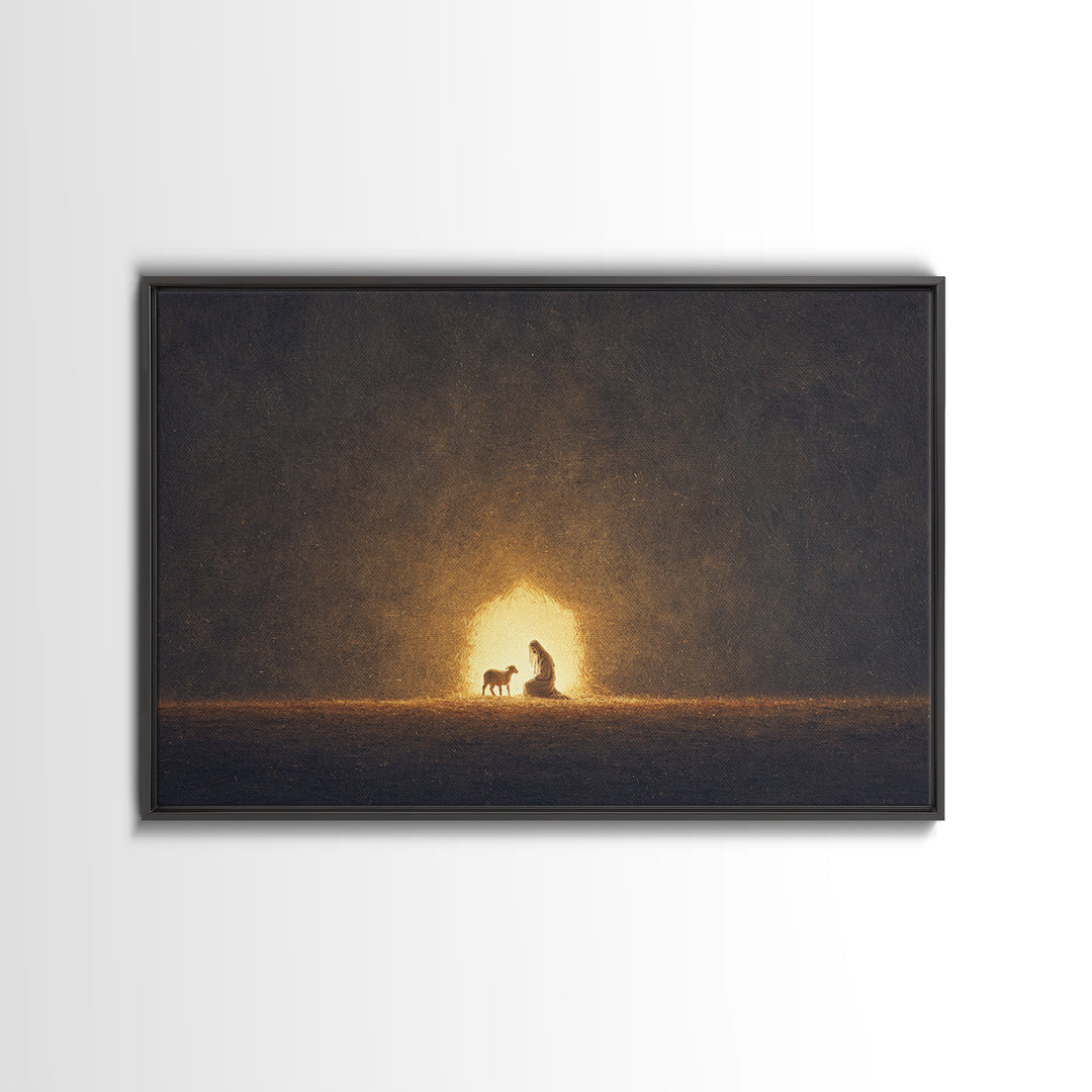 Bread Of Life – Framed Canvas Print – Christian Art Work – Christian Wall Art – Christian Decor – Christian Art Canvas – Christian Art Prin