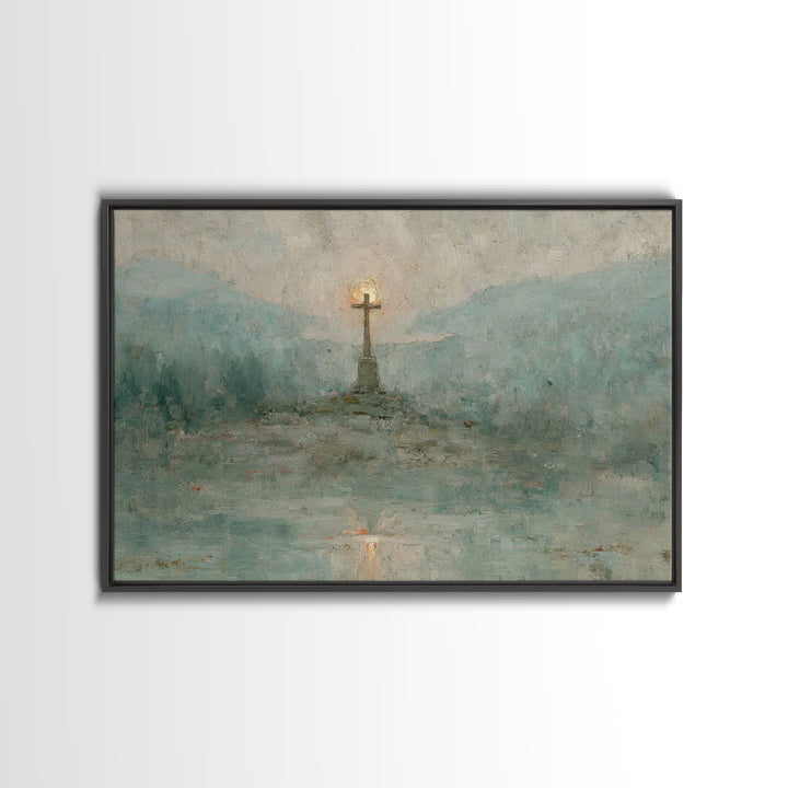 Holy Feast Calm | Framed Canvas Print | Christian Painting | Christian Art Canvas | Christian Decor | Christian Wall Art | Christmas Wall A