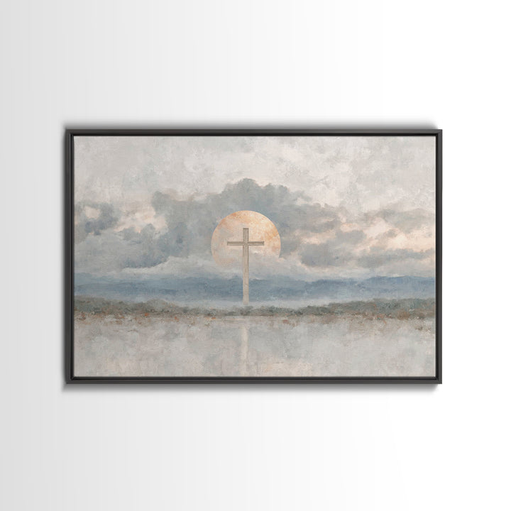 Chalice Of Peace, Framed Canvas Print, Christian Wall Art, Christian Decor, Christian Art Canvas, Christian Painting, Christmas Wall Art