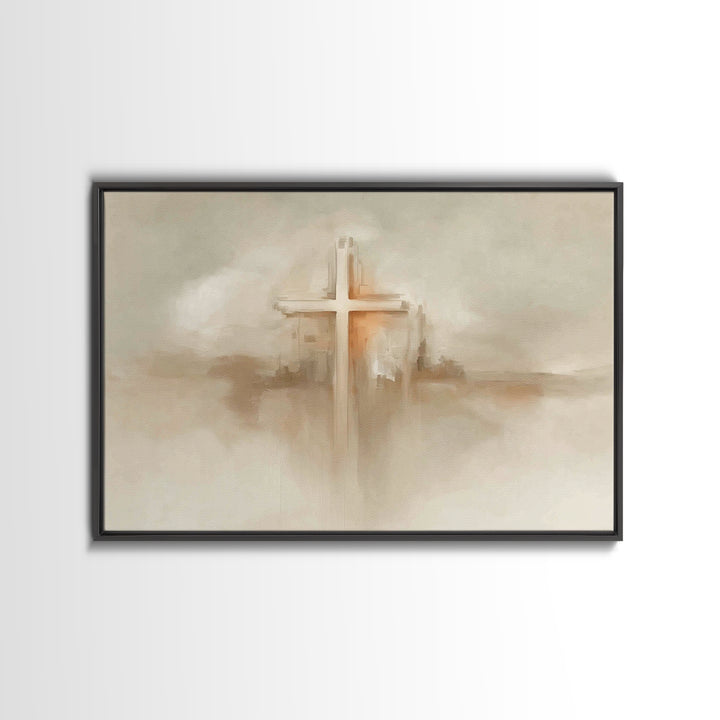 Eternal Bloom Light – Framed Canvas Print – Christian Decor – Christian Painting – Christian Art Canvas – Christmas Wall Art – Christian Wa